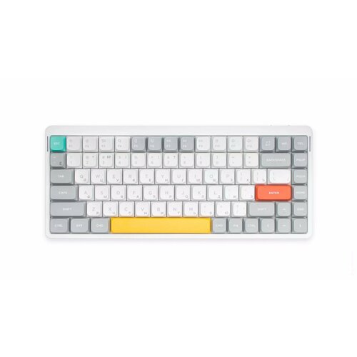 Проводнаябеспроводная клавиатура Nuphy AIR75v2 Ionic White Blue русскаяанглийская 1539000₽