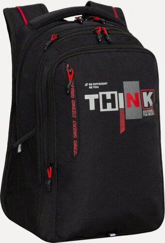 Изображение товара Рюкзак GRIZZLY RU-438-1/2 черный - красный
