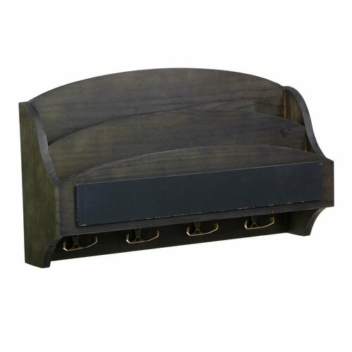 Ключница настенная деревянная с полкой 2488₽