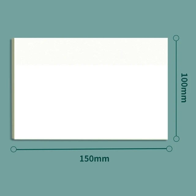 Стикеры водостойкие прозрачные 150 х 100 мм / цвет - белый , 1 шт (50 листов)