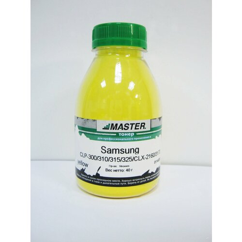 тонер katun для samsung clp 320 325 360 365 clx 3170 3305 xerox 6110 yellow химический фл 45г фас россия Тонер Samsung CLP-300/310/315/320/325/360/365/CLX-2160/3170/3175/3185/3300/3305/Xerox Phaser 6110/Xpress C410/C460/C430/C48, Master, yellow, 40г/б, 1K