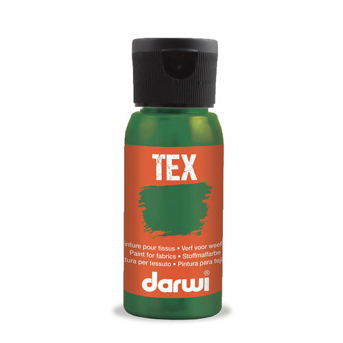 Краска для ткани 50 мл (643 зеленый мох) Darwi TEX, 1 упаковка