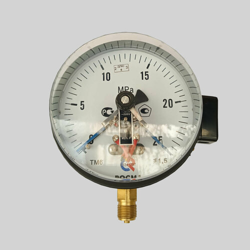 Манометр электроконтактный ТМ 610Р.05 (0-25,0МПа)M20x1,5.1,5 (D150, IP40,1A,380V)