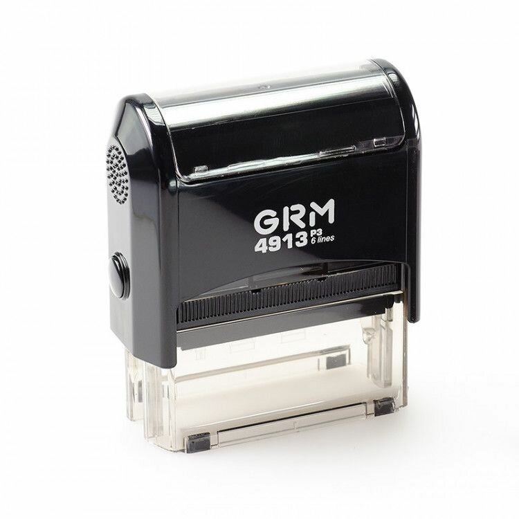 P3 GRM 4913 Автоматическая оснастка для штампа (штамп 58 х 22 мм.), Чёрный