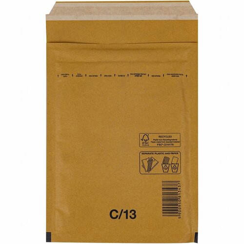 Бурый крафт пакет с прослойкой 1722 см C-13-G С0 30 шт 3850₽