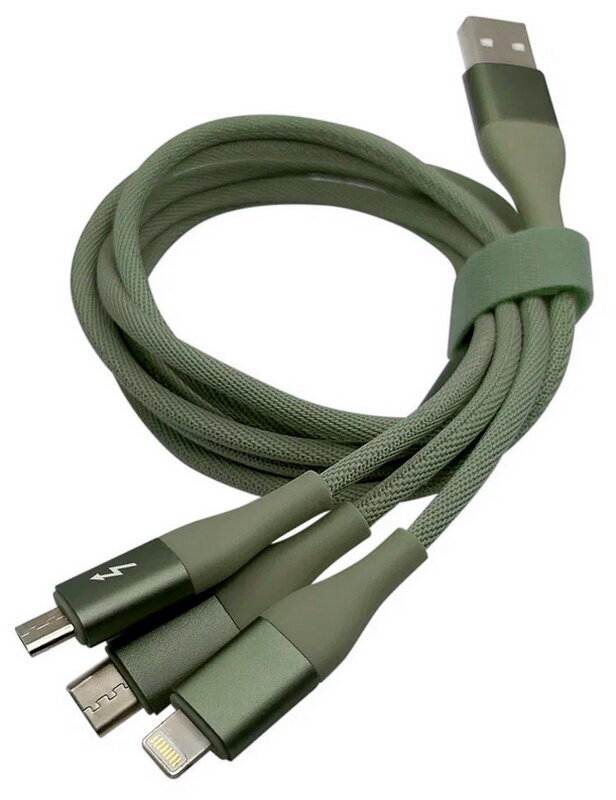 Кабель XIAOMI Solove, USB A(m), Lightning (m), micro USB B (m), USB Type-C (m), 1.2м, розовый [dw2 pink] - фото №4