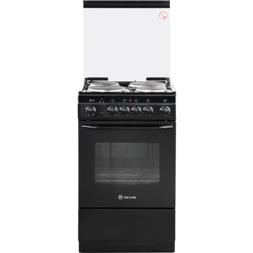 Плита электрическая DeLuxe 500410э -001 чёрная с крышкой 2865000₽