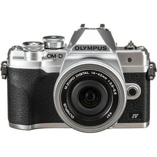 Беззеркальный фотоаппарат Olympus OM-D E-M10 Mark IV kit 14-42 EZ серебристый