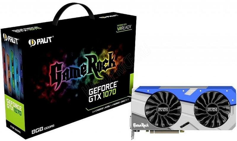 Видеокарта Palit GeForce GTX 1070 GameRock 8GB
