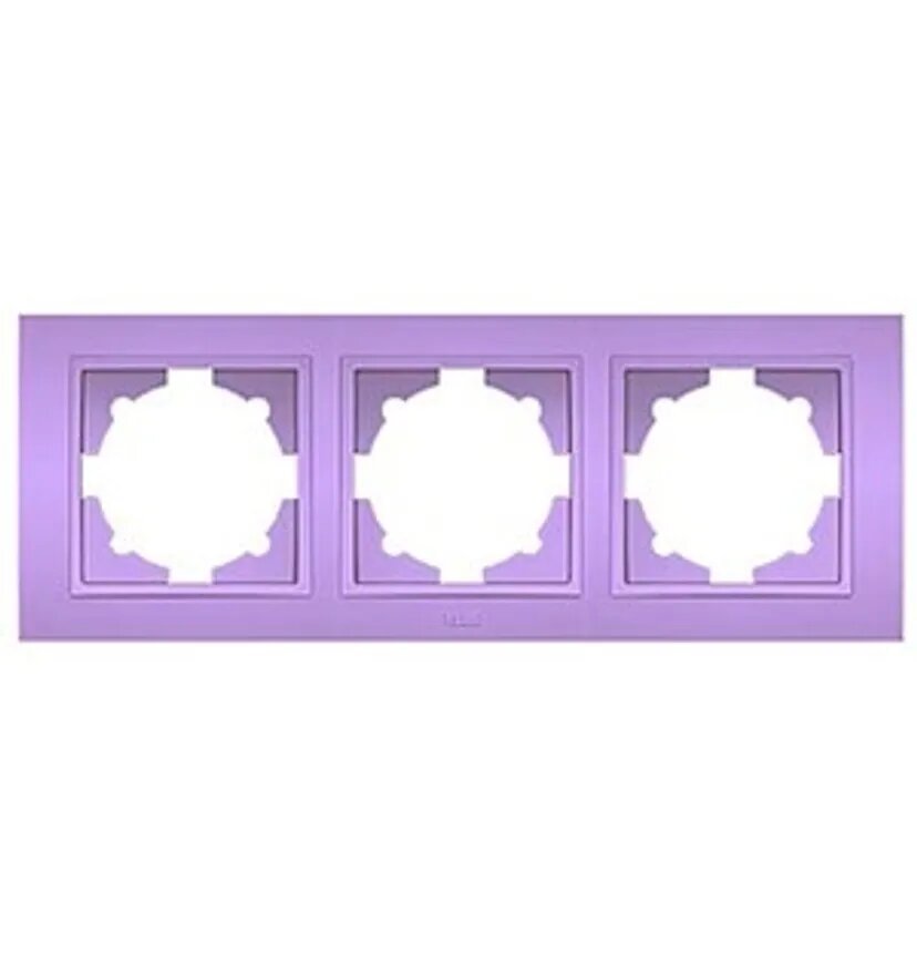 Рамка EL-BI Zena 3 постовая сиреневый 500-012010-227