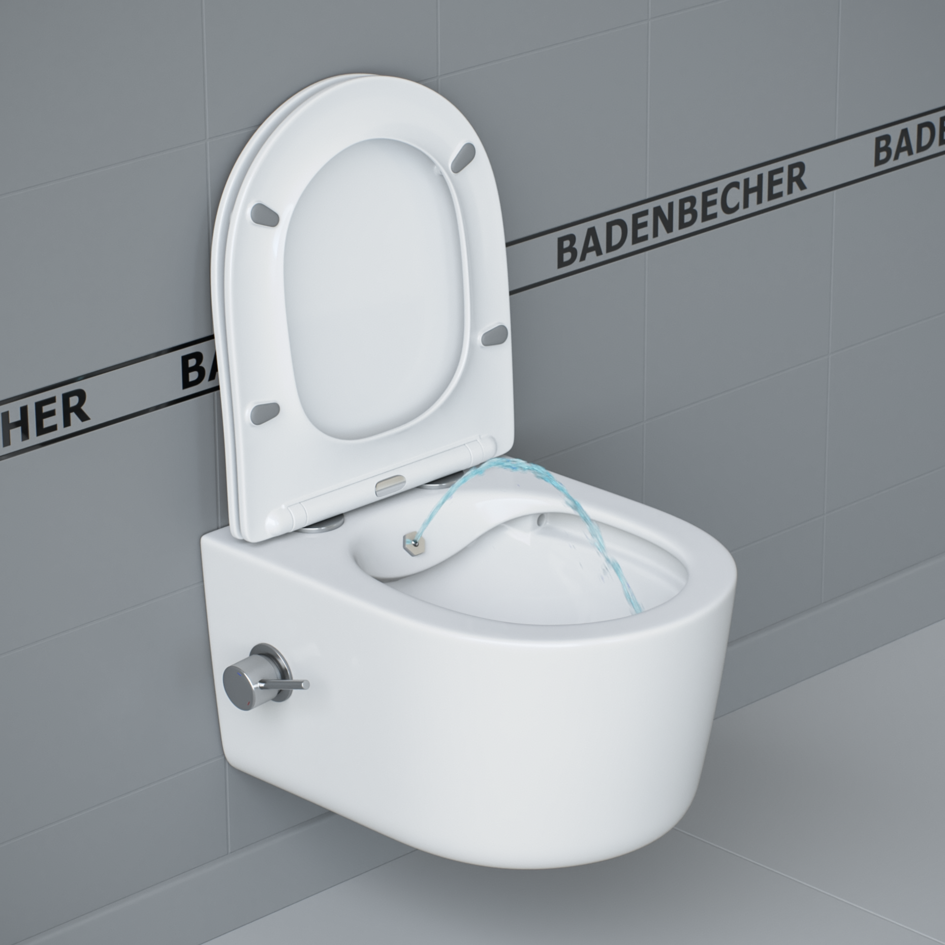 фото BADENBECHER Унитаз подвесной безободковый с функцией биде 08ABRLW