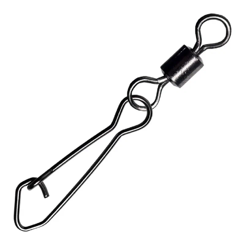 Карабин Crazy Fish Frame snap с вертлюгом #1 длина 26 мм в наборе 10 шт