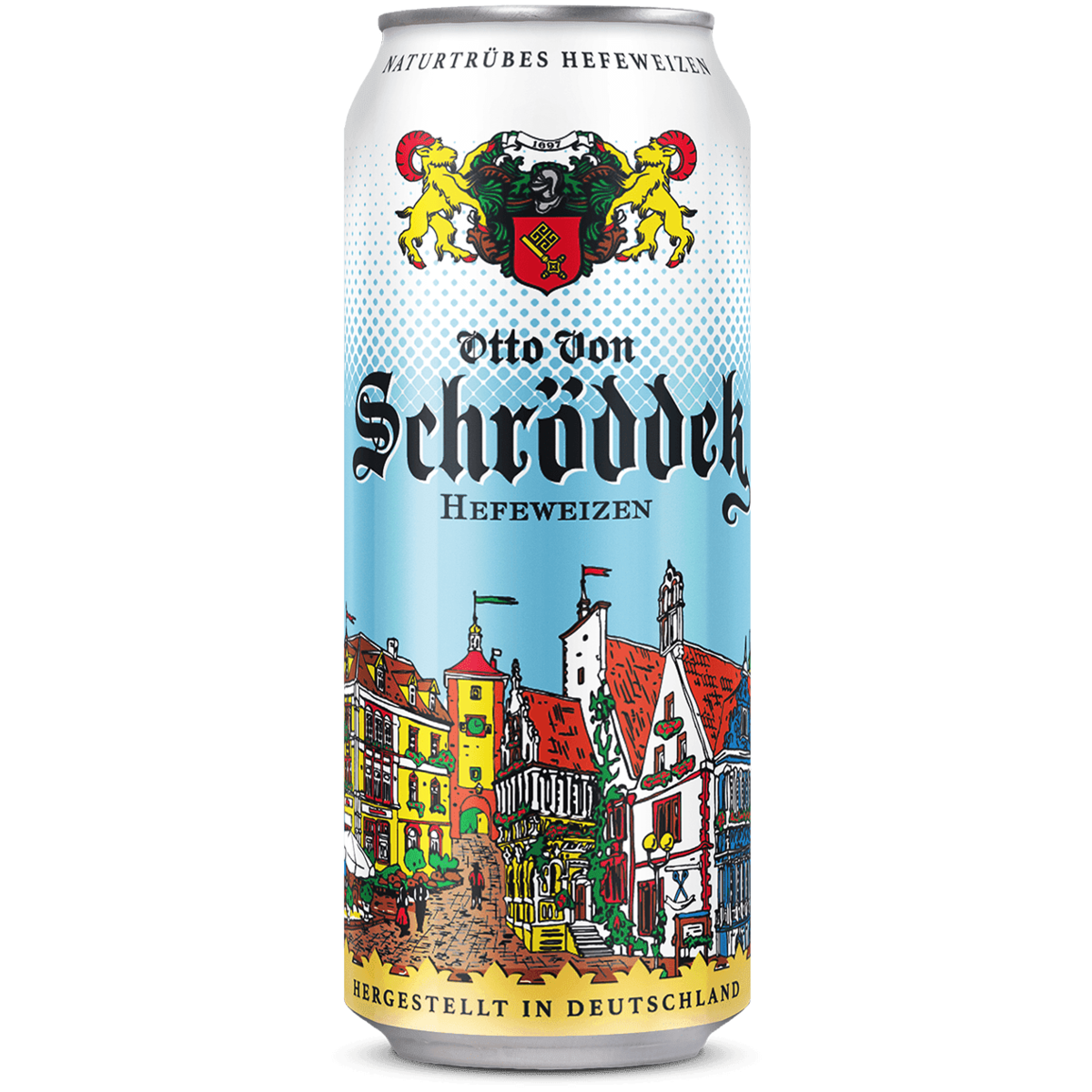 Пиво Otto von Schrodder Hefeweizen светлое нефильтрованное 0,5 л ж/б