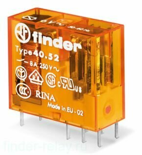 Реле Finder 40.52.8.024.0000 8A 24 VAC