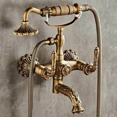 Изображение товара Смеситель для ванны из латуни, Набор для тропического душа в европейском стиле