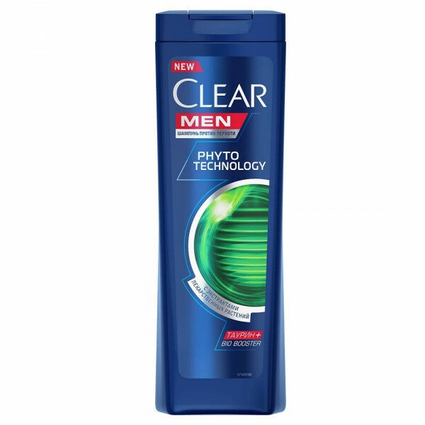 Unilever (Юнилевер) Шампунь Clear Men Phytotechnology, против перхоти, с экстрактами лекарственных растений, 400 мл