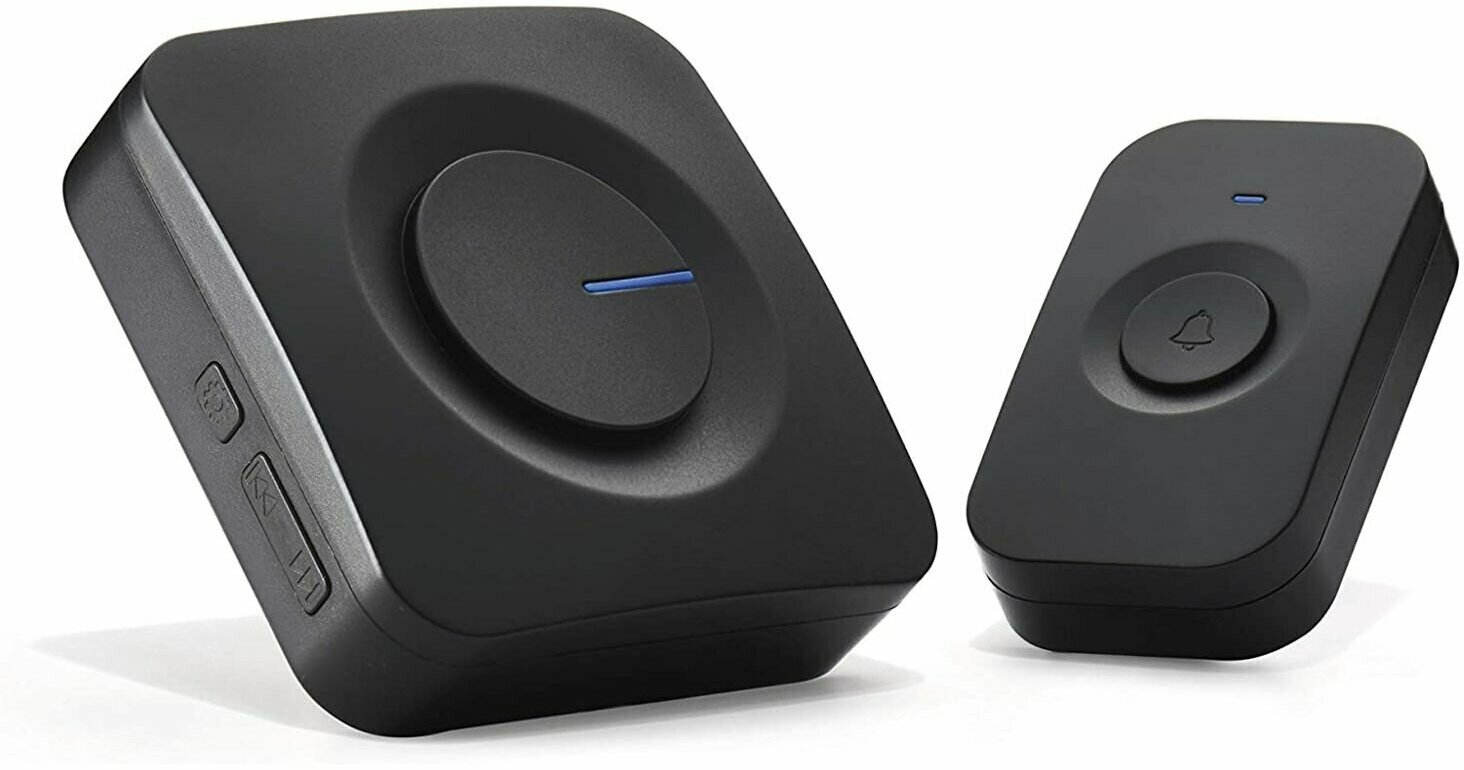 Звонок дверной беспроводной на батарейках 52 56 с цифр. кодом 150 м черный Rexant 73-0017