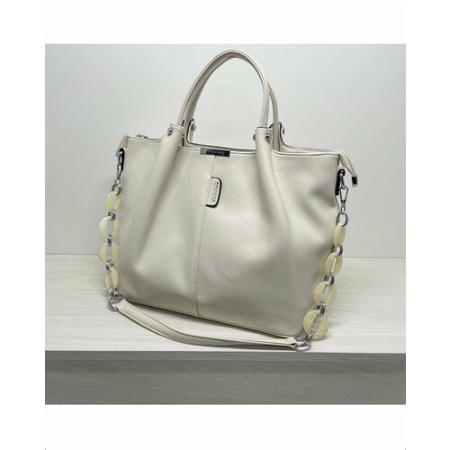 Сумка Baliviya, фактура гладкая, бежевый