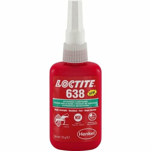 Фиксатор вал-втулочный быстроотверждаемый Loctite 638 50 мл 2930₽