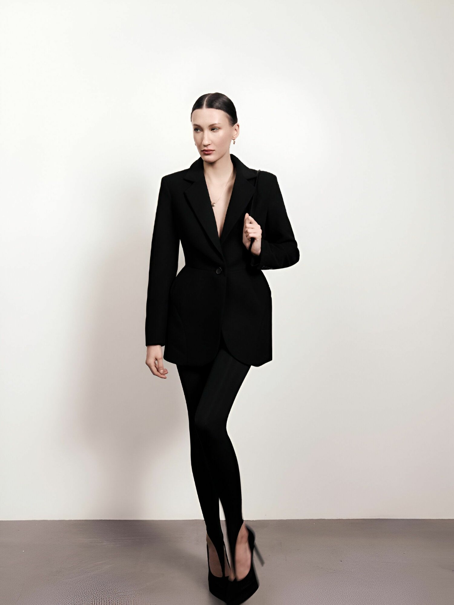 Легинсы LIKLAB, размер M, черный/черный — фото 1