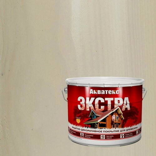 Изображение товара Защитно-декоративное покрытие Акватекс Экстра (9л) ваниль