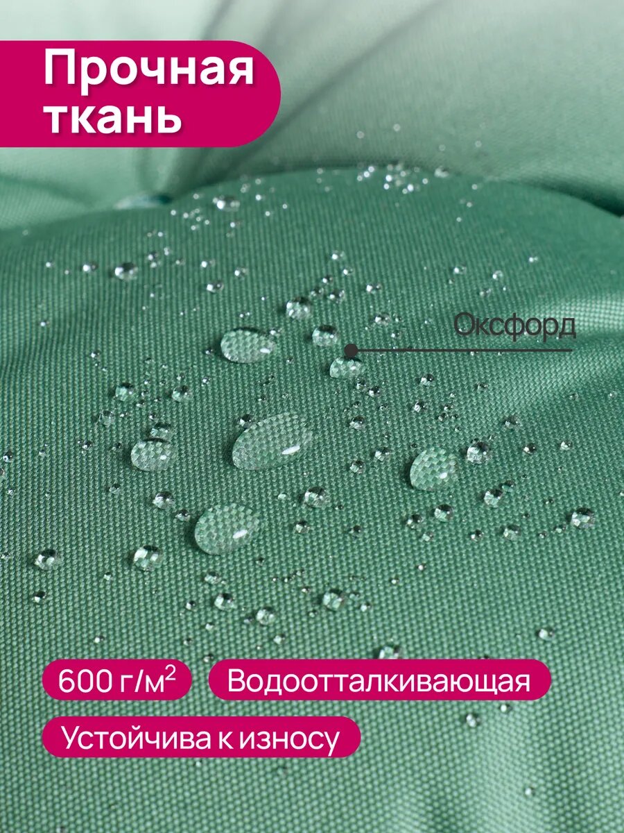 Матрасы И Подушки Для Садовых Качелей Подушка ALBERICA, круглая, для садовой мебели, зеленая, 100% полиэстер, 80см