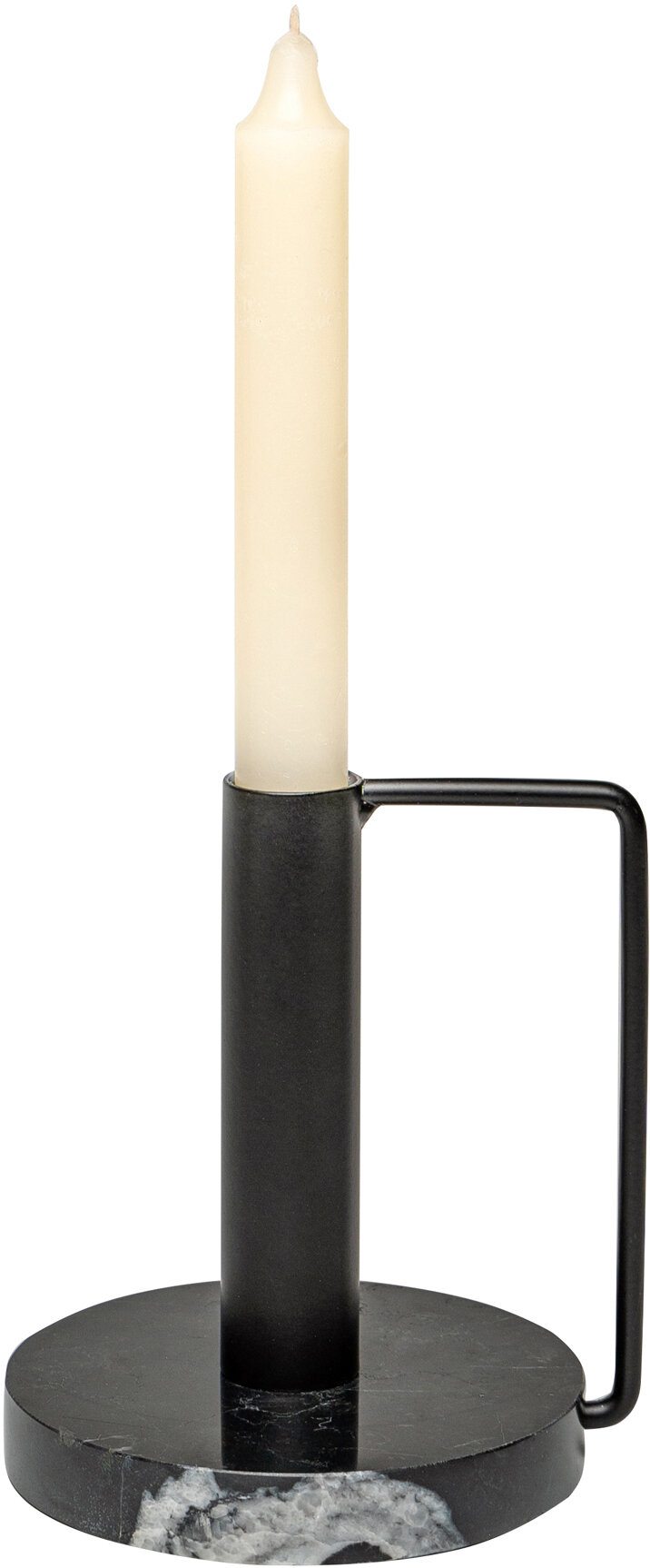 Подсвечник 1 свеча металл 10.3x12 см цвет черный