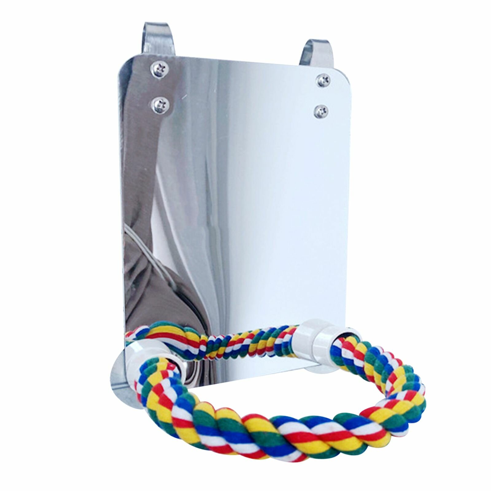 Акриловое зеркало для птиц с жердочками