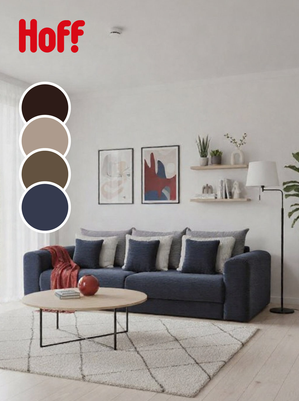 Диван-кровать SOLANA Мэдисон прямой 253х80х121 см еврокнижка цвет темно-серый