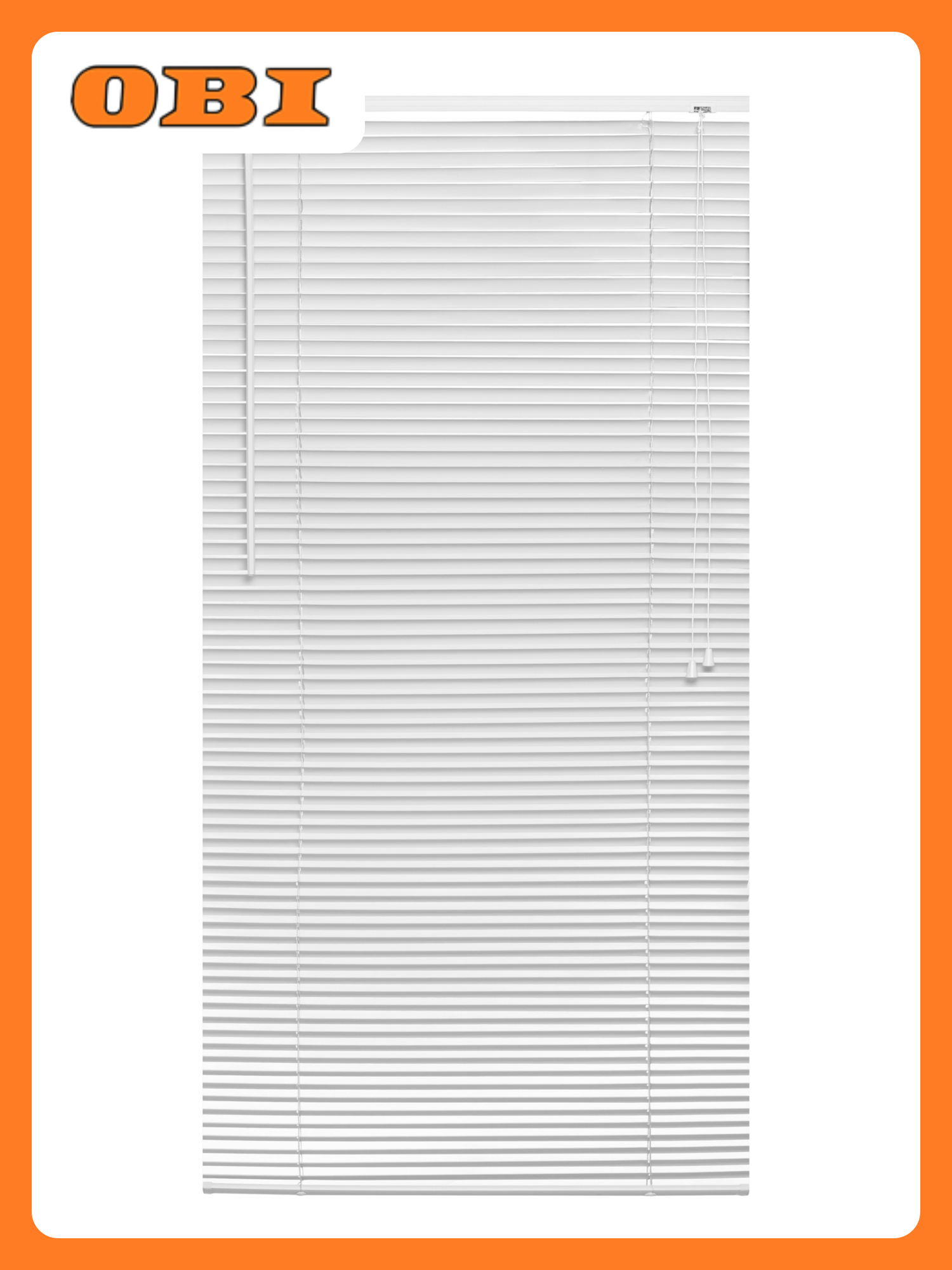 Жалюзи Эскар горизонтальные алюминиевые кассетные 80x160 см белые