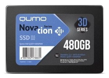 SSD-накопитель Qumo Novation Q3DT-480GPGN, 480GB SATA III