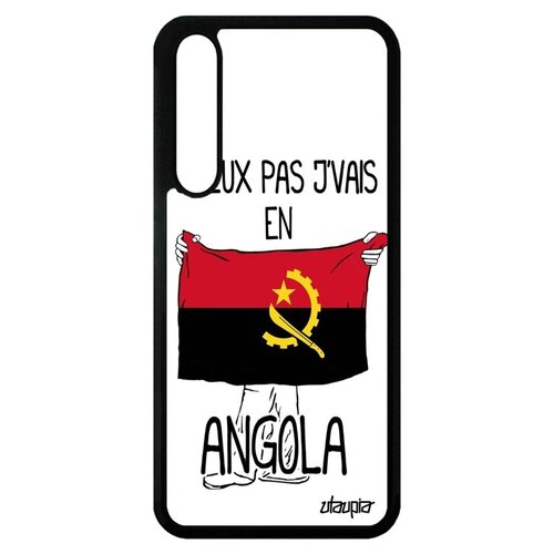 фото Качественный чехол для мобильного // huawei p20 pro // "еду в анголу" патриот рисунок, utaupia, белый