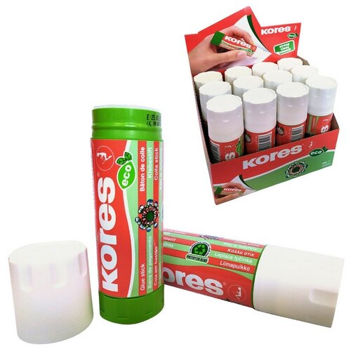 Клей-карандаш 40г KORES Glue-eco kores клей карандаш glue eco 13102 402711 24шт 10 г 10 мл