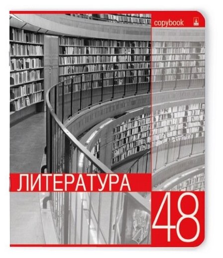 Тетрадь тематическая 48Л, серия "контрасты" литература