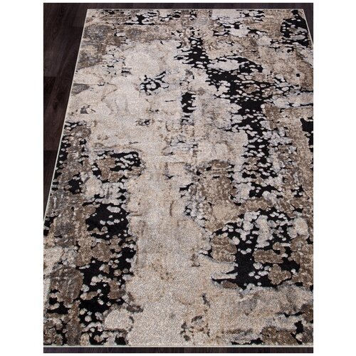 Ковер IBIZA - Прямоугольник Бежевый, Современный, BEIGE-BLACK (160 на 300)