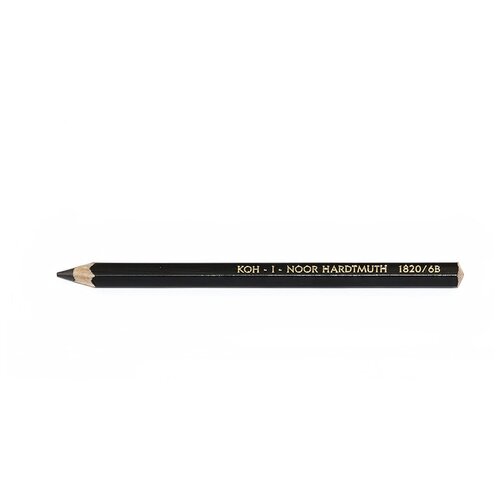 KOH-I-NOOR Hardtmuth Карандаш чернографитный Jumbo 6B 182006B015KS staedtler карандаш чернографитный jumbo 1 шт 1285 2 черный