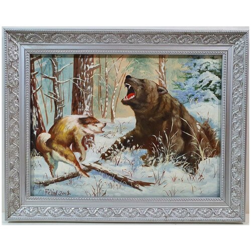 Картина маслом на двп 