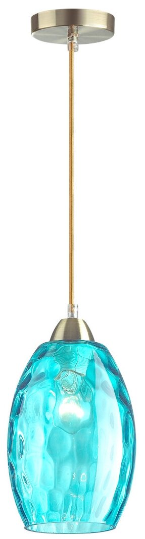 Светильник подвесной Lumion Sapphire 4490/1, E27, 60Вт, кол-во ламп:1шт, Голубой