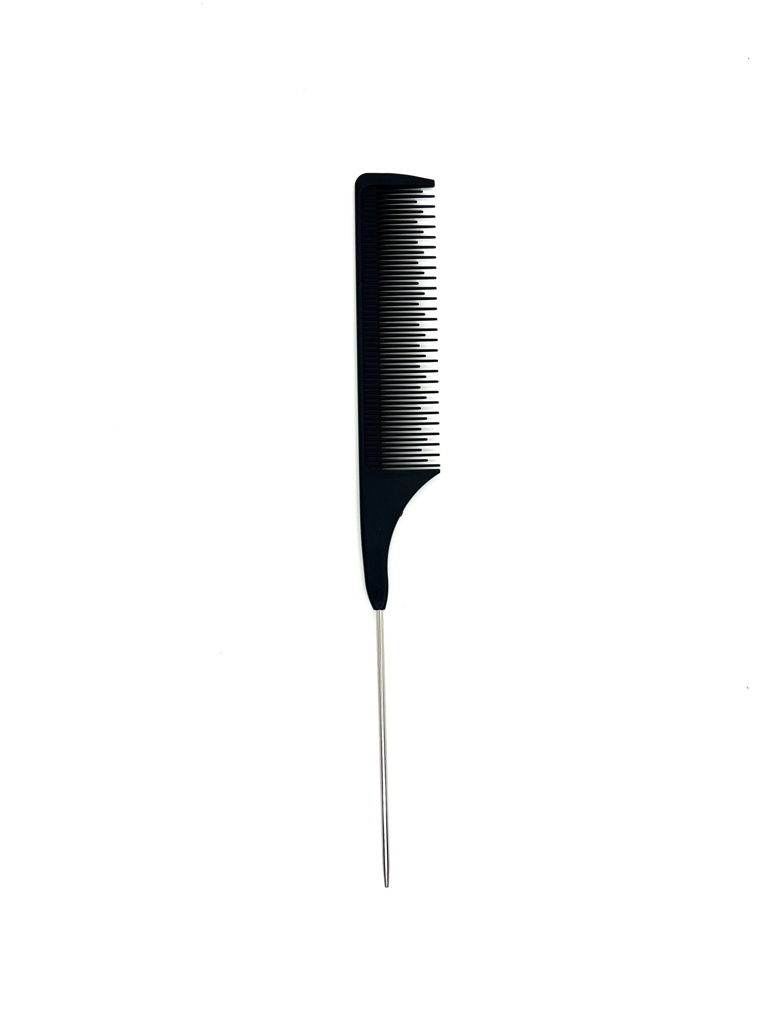 Расческа для мелирования и окрашивания волос, с металлическим хвостиком, профессиональная, черная