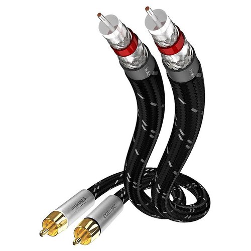 Кабель аудио 2xRCA - 2xRCA Inakustik 00604103 Exzellenz Audio 3.0m rca кабель aura rca b220mkii 2 метра 2 канала бескислородная медь ofc двойной экран