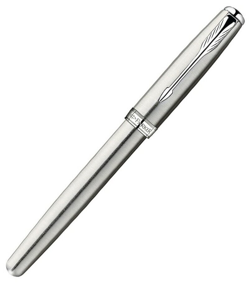 Ручка перьевая Parker Sonnet F526 (S0809210) Stainless Steel CT F сталь нержавеющая подар.кор. - фото №2