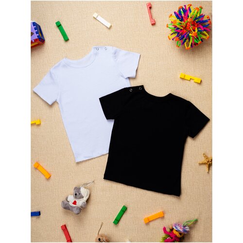 Футболка Chic Panda, размер 80, черный