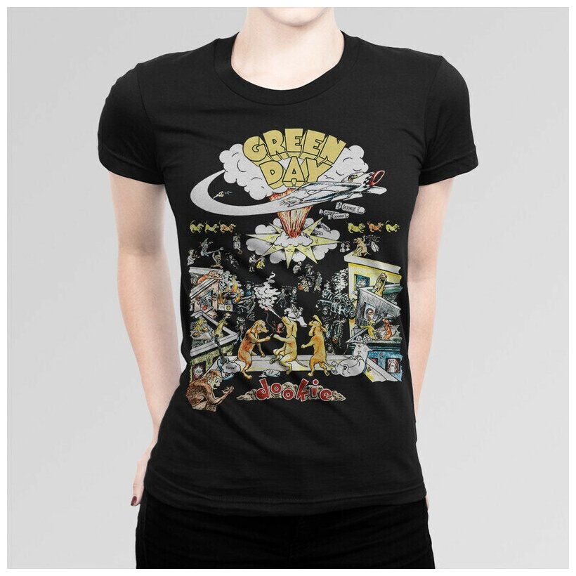 Футболка DreamShirts Green Day Женская черная 