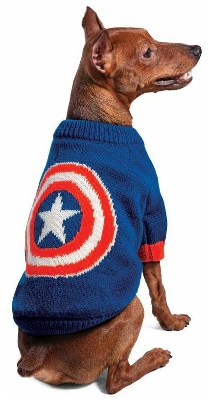 Disney, серия Marvel, свитер Капитан Америка, размер S, 25 см