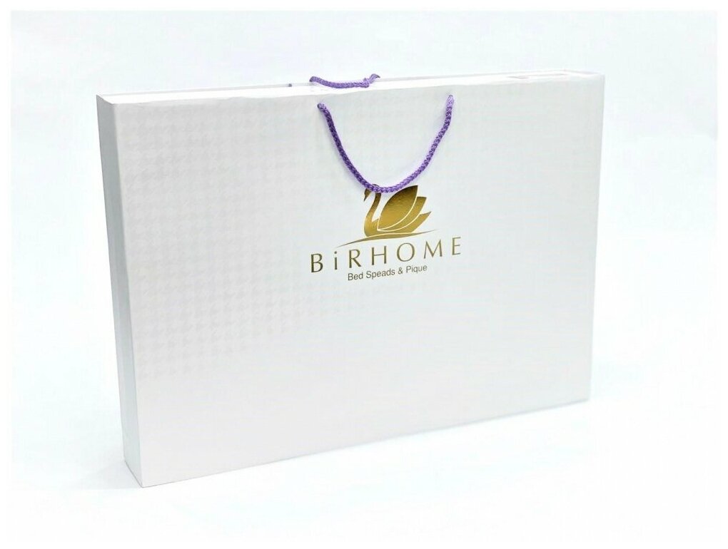 Покрывало жаккардовое с наволочками Violet кремовый Birhome (кремовый), 240x260 - фотография № 5