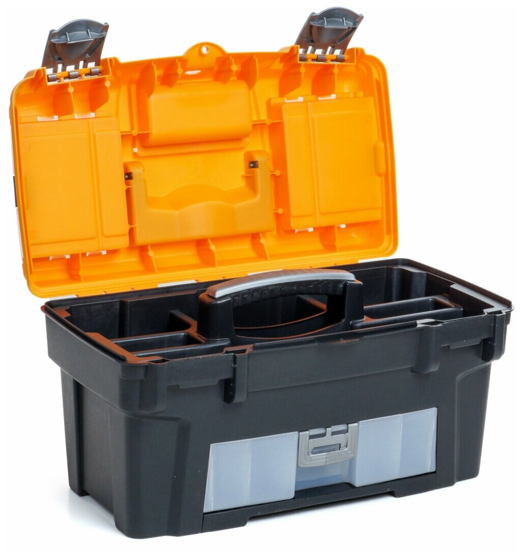 Ящик для инструментов MASTER 18 (с консолью и коробками), 25х43х24 см