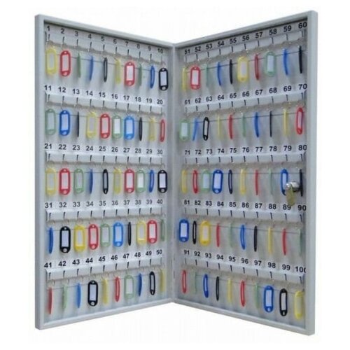 Ключница металлическая КЛ-100 (с брелоками на 100 ключей)