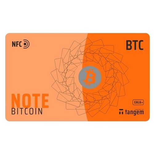 фото Аппаратный криптокошелек tangem note btc / холодный кошелек биткоин, bitcoin, кошелек для btc