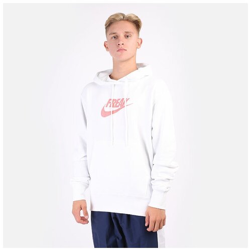 фото Толстовка nike giannis `freak` pullover hoodie, размер s, белый