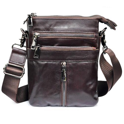 Мужская сумка планшет CATIROYA/ коричневая сумка через плечо для документов /через плечо/большая сумка через плечо / небольшая сумка через плечо
